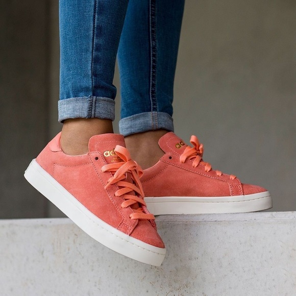 adidas Other - Adidas Courtvantage Sun Glow Shoes Rare size 7